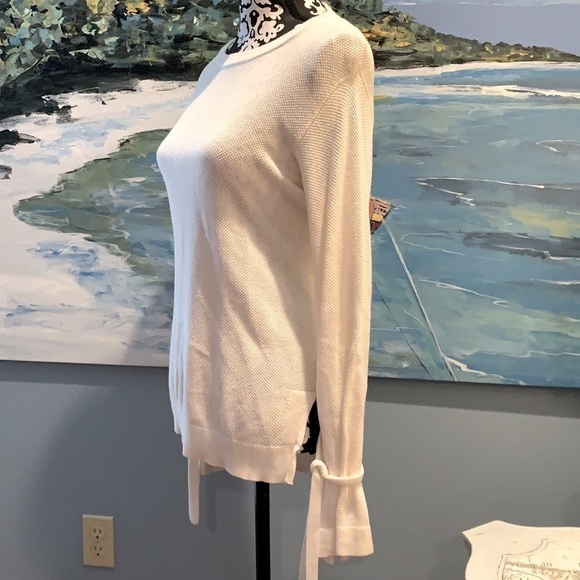 1 State Sweater Top,Unique,Super Cute!Waffle Knit Bell/Ties Sleeve,Size XS - Picture 2 of 11